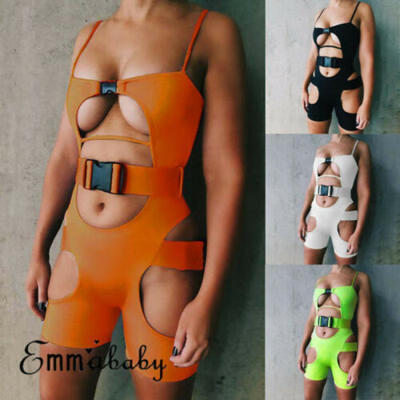 

US Women Ladies Clubwear Summer Playsuit Jumpsuit Romper Short Pants Party Dress