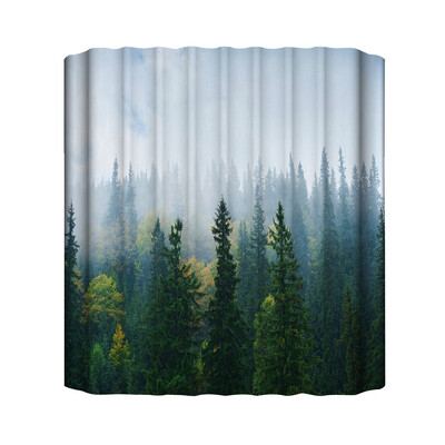 

Toponeto New Waterproof Shower Curtain with 12 Hooks 3D Printed Bathroom Polyester