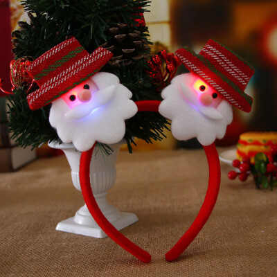 

〖Follure〗Hot Christmas Headband Santa Xmas Party Decor Double Hair Band Clasp Head Hoop