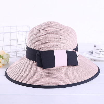 

Japanese summer new bowknot sunshade hat lady summer holiday sunscreen Beach Hat foldable wholesale