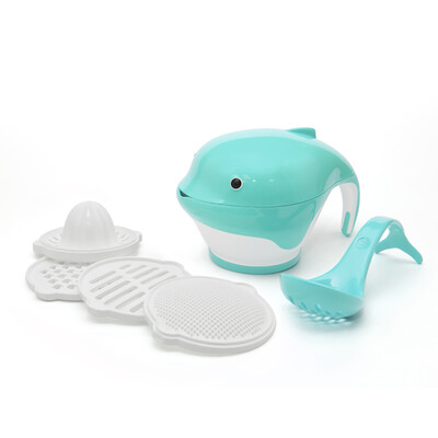 

Baby Food Masher Set Portable Mash&Serve Preparation Bowl Vegetables Fruit Homemade Baby Food Ricer Juicer