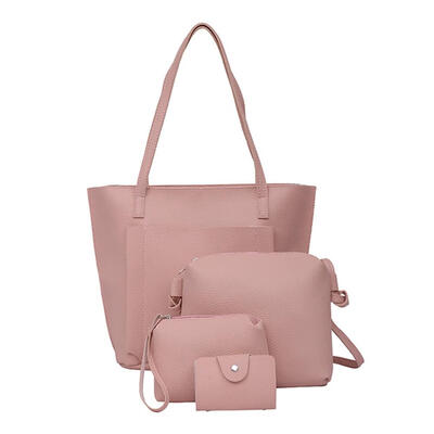 

4pcsset Shoulder Handbags Leather Women Crossbody Bags Clutch Card Holder