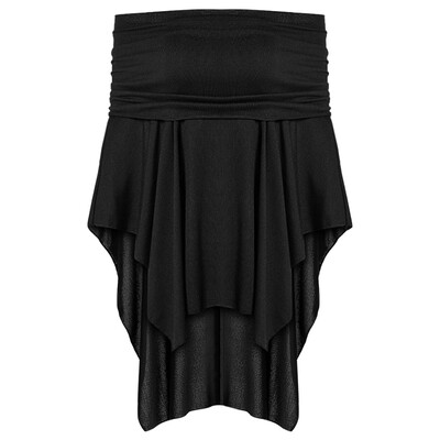 

Off The Shoulder Asymmetric Overlap Solid Color Knit Poncho Women Pullover Blouse