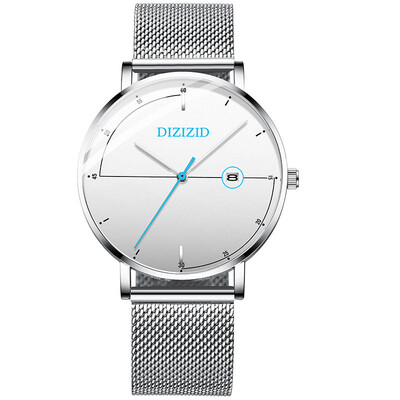 

Relojes 2019 New Mens Watches Top Brand Luxury Fashion Quartz Ultra Thin Watch Men Steel Mesh Waterproof Clock relogio masculino
