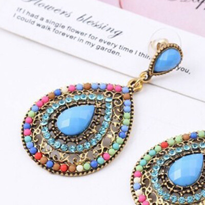 

1 Pair Bohemian full dripping earrings