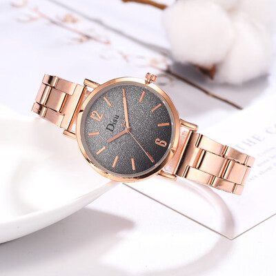 

〖Follure〗Frosted Disc Fashion Monochrome Simple Digital Steel Strap Strap Ladies Watch