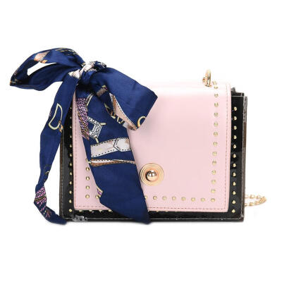 

Rivet Shoulder Handbags Leather Chain Women Small Crossbody Messenger Bags