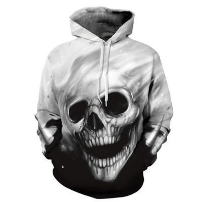 

Fashion Men Women Halloween Miserable Skulls Printed 3d Hoodie Hip Hop Men Hooded Pullovers Tracksuits Skulls 3d Hooide