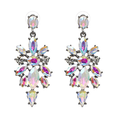 

JURAN 3 Colors 2019 New Fashion Full Crystal Stud Earrings For Women Original Authentic Jewelry Gift Statement Jewelry Q2409-1