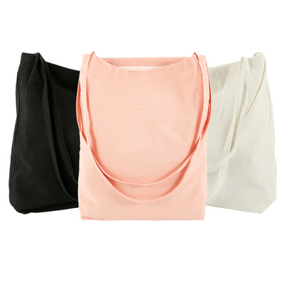 

Women Big Canvas Shopping Bag Reusable Soild Extra Large Tote Grocery Bag Eco Environmental Shopper Shoulder Bags for Young Girl
