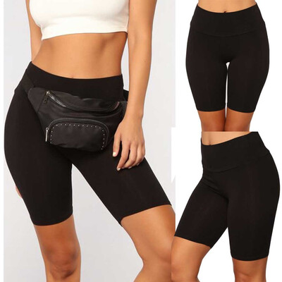 

Tailored Women Fashion Solid High Elasticity Leggings Active Dance Cycling Shorts Pants