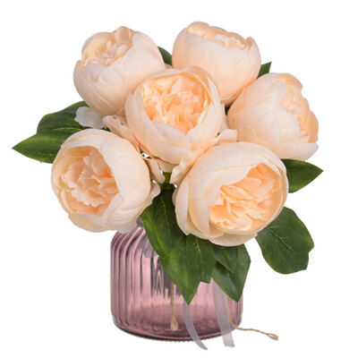 

Toponeto Artificial Silk Peony Flowers Home Garden Wedding Party Bridal Bouquet Decor