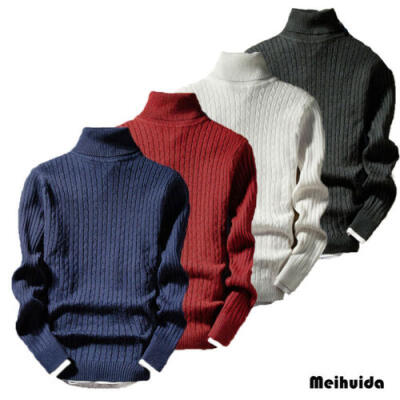 

Mens Thermal Cotton Turtle Neck Skivvy Turtleneck Sweaters Tops Stretch T Shirt
