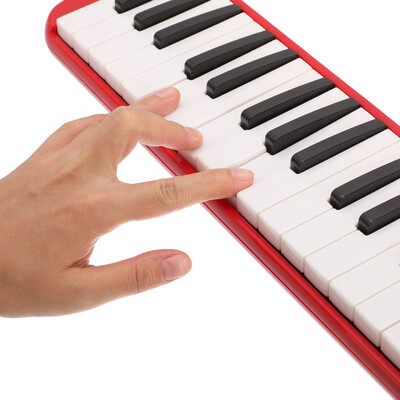 

Glarry Beginners Musical Gift 32 Keys Melodica With Accessories Red