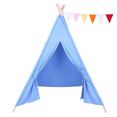 

Ktaxon Children Teepee Tent Kids Play House with Window IndoorOutdoor Cotton Canvas