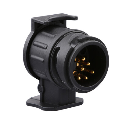 

Tailored Car Trailer Truck 13 Pin to 7 Pin Plug Adapter Converter Tow Bar Socket Black