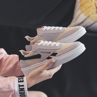 

The 2018 summer new canvas shoes womens shoes Korean version of Joker student white shoes Harajuku ulzzang board shoes tide