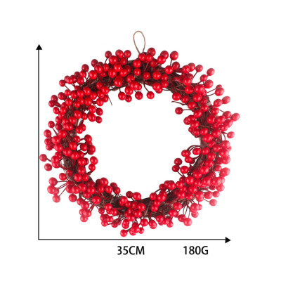 

Tailored 303540cm Red Berries Christmas Wreath Red Wreath Hanging Christmas Decoration