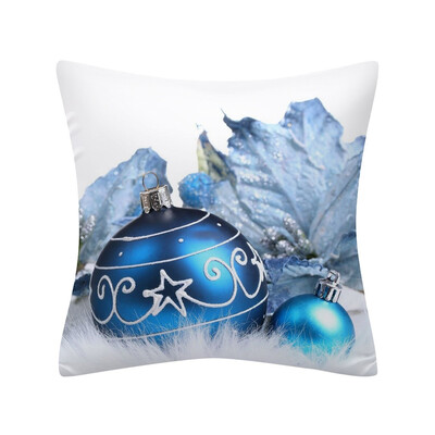 

〖Follure〗Christmas Pillow Case Glitter Polyester Sofa Throw Cushion Cover Home Decor