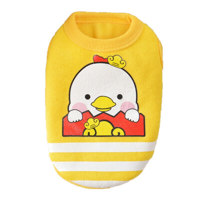 

Winter Dog Vest Cute Cartoon Clothing Warm Flannel Dog Clothes For Small Dogs Outfit Pet Cat T-Shirt