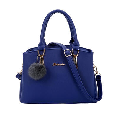 

Large Capacity Women Pompom Sling Bag PU Leather Handbag Girl Shoulder Bags