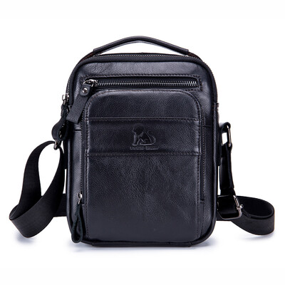 

LAOSHIZI Leather Men\s Single Shoulder Diagonal Bag Limelight Leather Men\s Bag