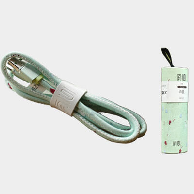 

Micro USB Type C Lightning Cable Fast Charging Leather Mobile Phone Cables For IPhone Android With Paper Tube Packaging-APPLE