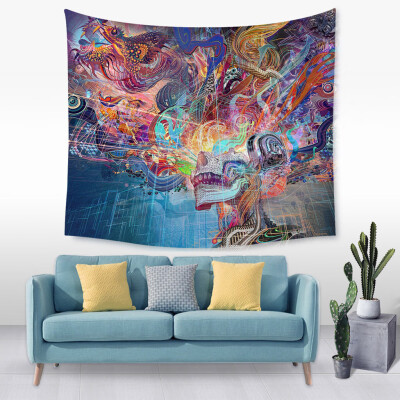 

Gobestart Colorful Print Tapestry Art Room Wall Hanging Tapestry Art Nature Home Decor