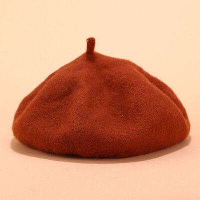 

Tailored Fashion Women Stretch Beret Hat Retro wool Pure Color Head Scarf Wrap Hat Cap