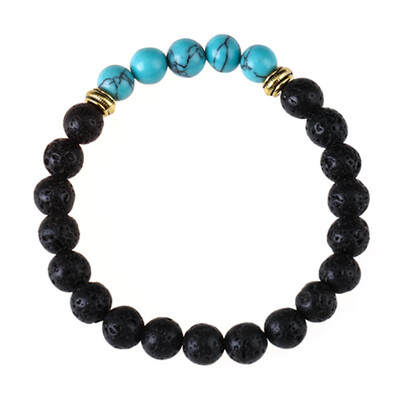 

Natural Stone 8mm Beads Bracelets Chakras Yoga Bracelets energy lava stone chakra colorful beads bracelet