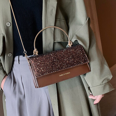 

Hong Kong style small bag female 2019 new wave chic chain shoulder bag retro wild Messenger bag fashion small square bag