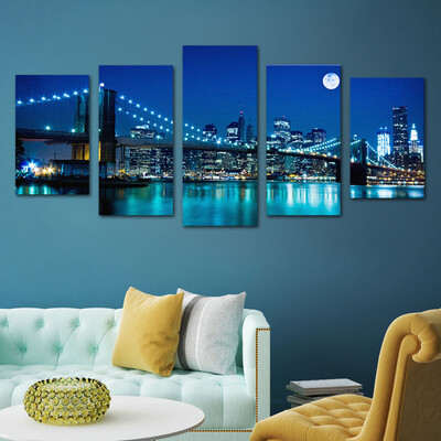 

Siaonvr Modern Artwork Canvas Wall Decorative Paintings Orchid&Rock Print 405060cm
