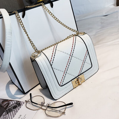 

Qiao Bani 2019 new European&American style fashion simple rhombic chain bag shoulder diagonal tide handbags factory direct sales