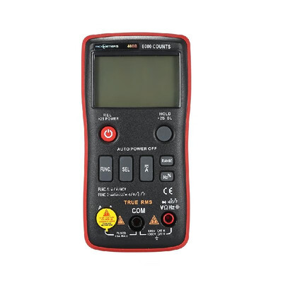 

RICHMETERS RM408B True-RMS Digital Multimeter Button 8000 Counts With Analog Bar Graph Temperature Sensor Test ACDC Voltage Ammet