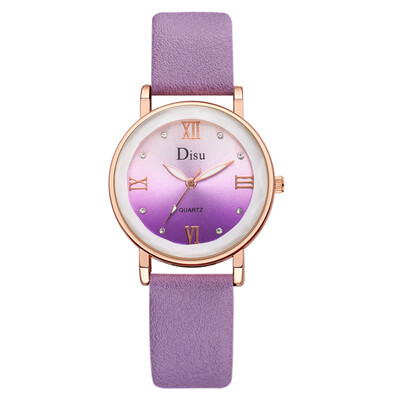 

Womens watch 2019 new simple pu strap ladies fashion watch fashion watch