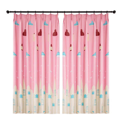 

Light Bulb Print Polyester Curtains Bedroom Blackout Window Blinds Drapes