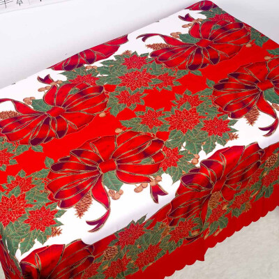 

Christmas Floral Printed Table Cover Cloth Wedding Party Decor Tablecloth