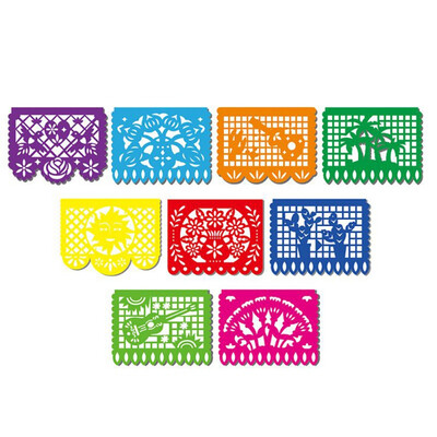 

Mexican Style 3D Plastic Screen Colorful Window Treatment Home Hanging Wall Decoration For Home Eco-friendly