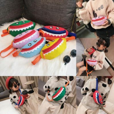 

Kid Baby Girls Boys Waist Bags Cartoon Shark Casual Fanny Chest Money Handbags