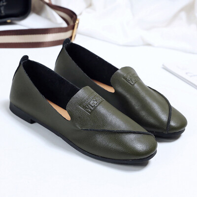 

Ins small leather shoes women retro Joker English wind flat bottom small leather shoes women cute soft sister ulzzang student tide