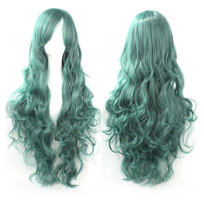 

Gobestart Cosplay Costume Wigs Women Long Curl Wavy Red Halloween Party Anime Hair