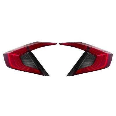 

Vland LED Tail Lights for Honda Civic 2016-2017 Red Lens Rear Lamp Assembly