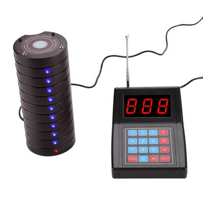 

Greensen Maximum 999 Pagers Restaurant Pager System 15km Connection Wireless Queue Calling System
