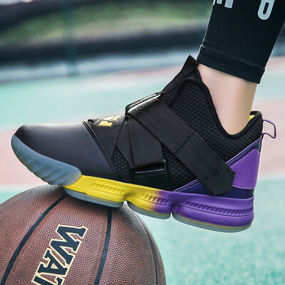 

Basketball shoes wear-resistant anti-war boots sliding high to help fly woven non-slip breathable outdoor sports shoes