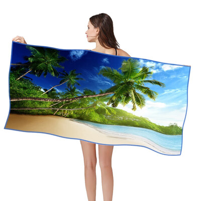 

Quick Drying Beach Towel 80x160cm Light Weight Microfiber Bath Towel Gym Travel Sauna Yoga Mat Outdoor Blanket Towel Anti Sand