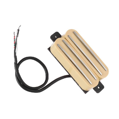 

Double Twin Hot Rail Humbucker Pickup with 4 Wires for ST LP Electric Guitar Replacement Parts