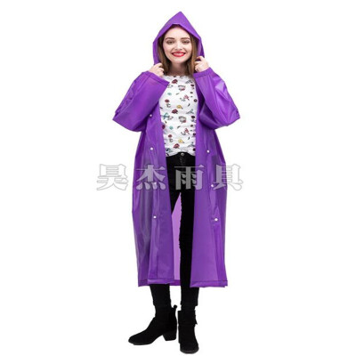 

HaoJie EVA translucent thick fashion raincoat 12820