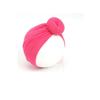 

Baby Toddler Knot Turban Head Wrap Hat Cotton Stretch India Ear Cap Winter Warm