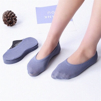 

2 Packs Ankle Invisible No Show Nonslip Loafer Boat Liner Cotton Socks Comfortable Socks