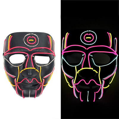 

Siaonvr LED Mask Funny Scary Mask Light Up Mask For Cosplay Halloween Toys